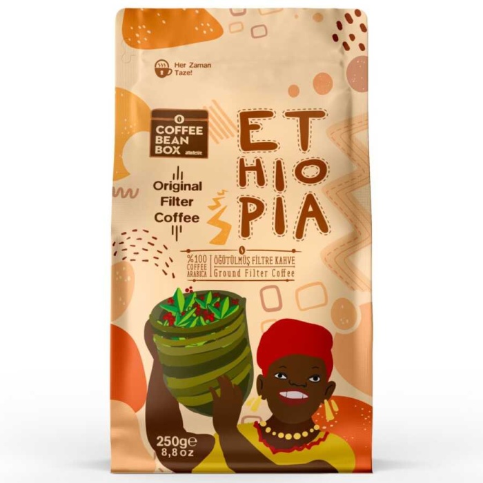 Filtre Kahve Ethiopia Öğütülmüş Kahve 250 Gr