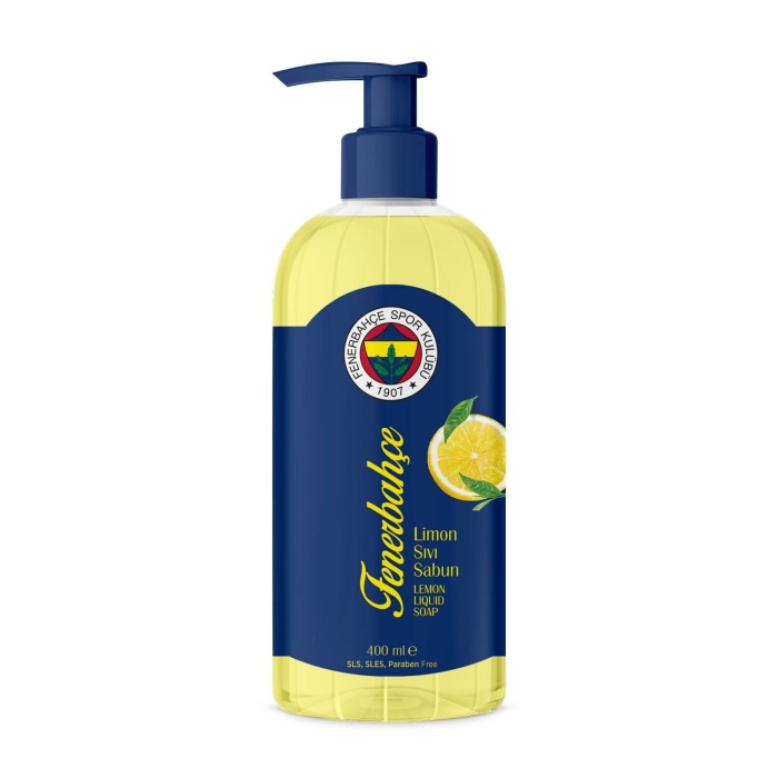 Agarta Lisanslı Fenerbahçe Doğal Limon Sıvı Sabun 400ml 3 Adet