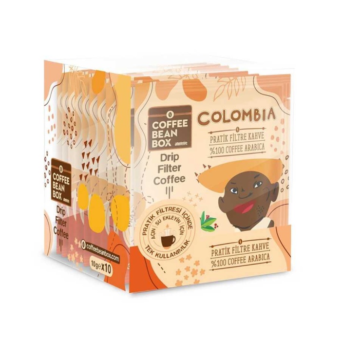 Filtre Kahve Colombia Pratik Kahve 10 Gr 10 lu Kutu