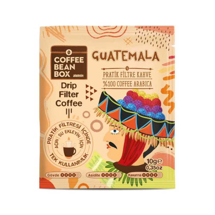 Filtre Kahve GUATEMALA Pratik Kahve 10 Gr 10 lu Kutu