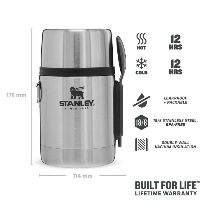 Stanley Yemek Termosu The Stainless Steel All-In-One Food Jar .53L / 18oz Stainless Steel