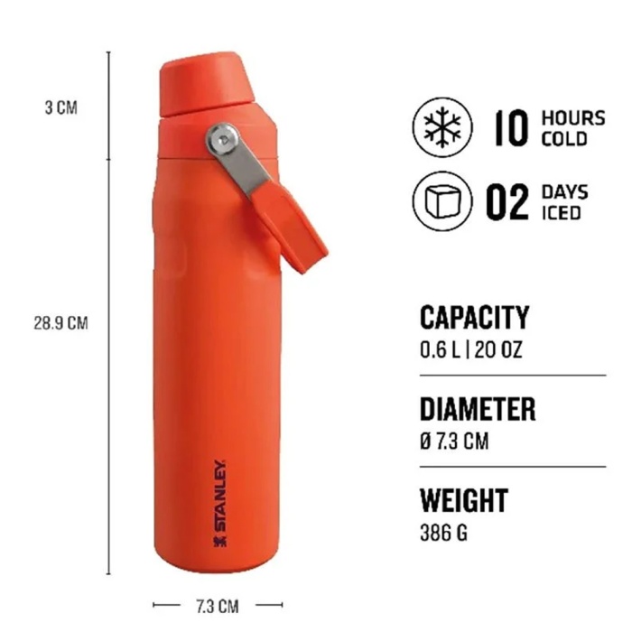 The Aerolight™ IceFlow™ Water Bottle Fast Flow 0.6L / 20oz Tigerlily