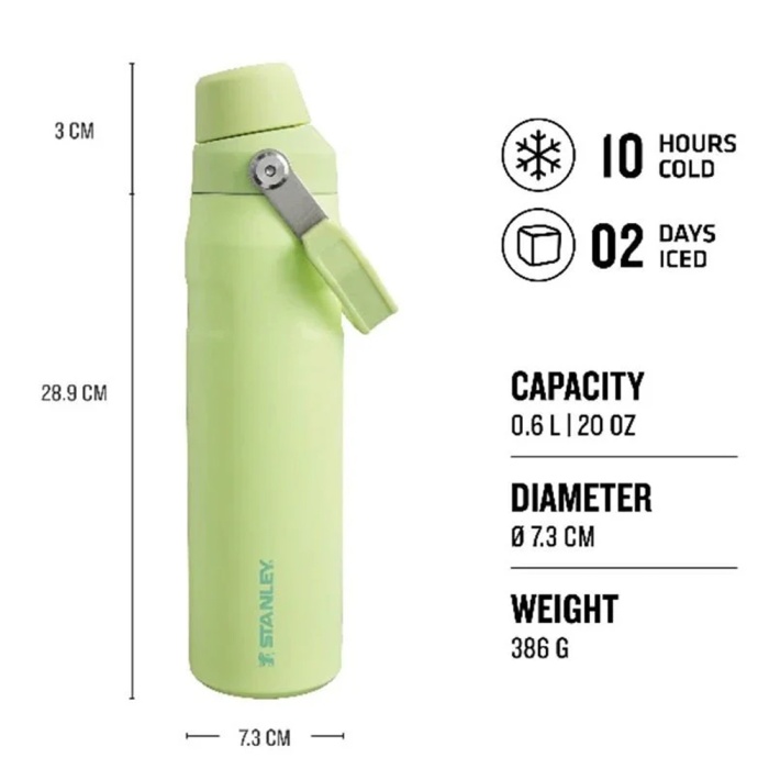 The Aerolight™ IceFlow™ Water Bottle Fast Flow 0.6L / 20oz Citron