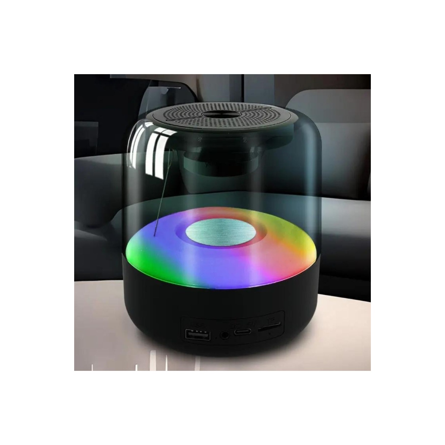 Z5 Mini Taşınabilir Kablosuz Bluetooth Hoparlör Rgb Led Işıklı Şarj Edilebilir Speaker Ses Sistemi