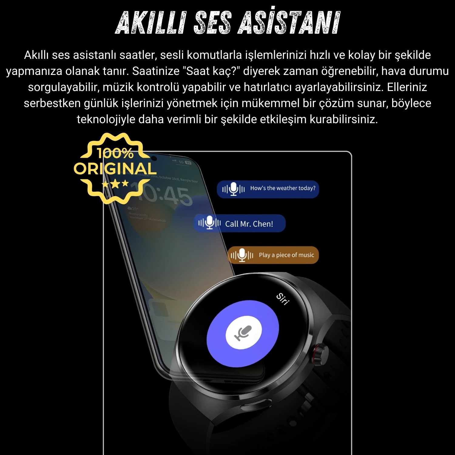 2025 HK8 Hero Akıllı Saat - AMOLED Ekranlı, Sesli Arama Özelliği, Huawei iPhone Uyumlu Watch 8-9-10