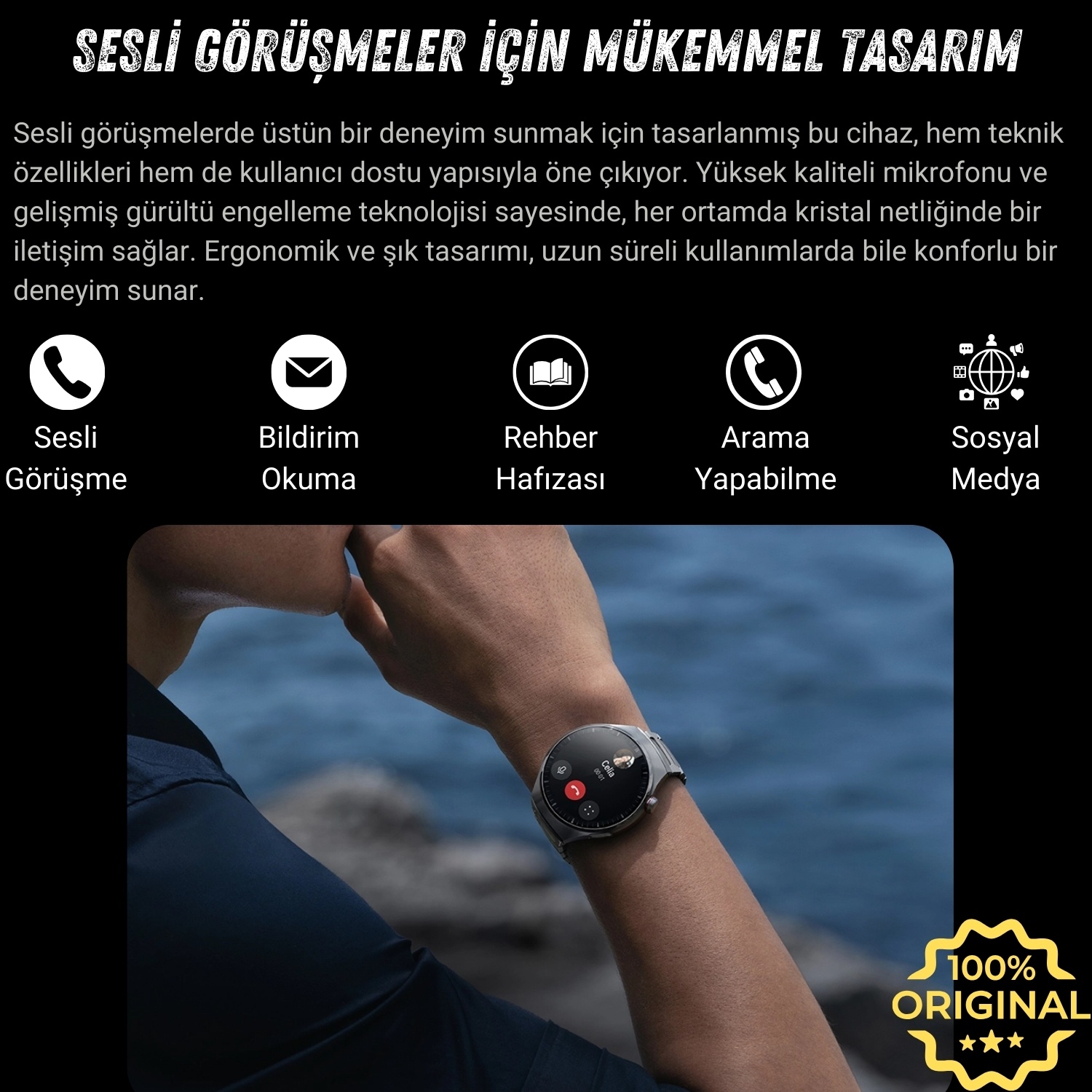 2025 HK8 Hero Akıllı Saat - AMOLED Ekranlı, Sesli Arama Özelliği, Huawei iPhone Uyumlu Watch 8-9-10