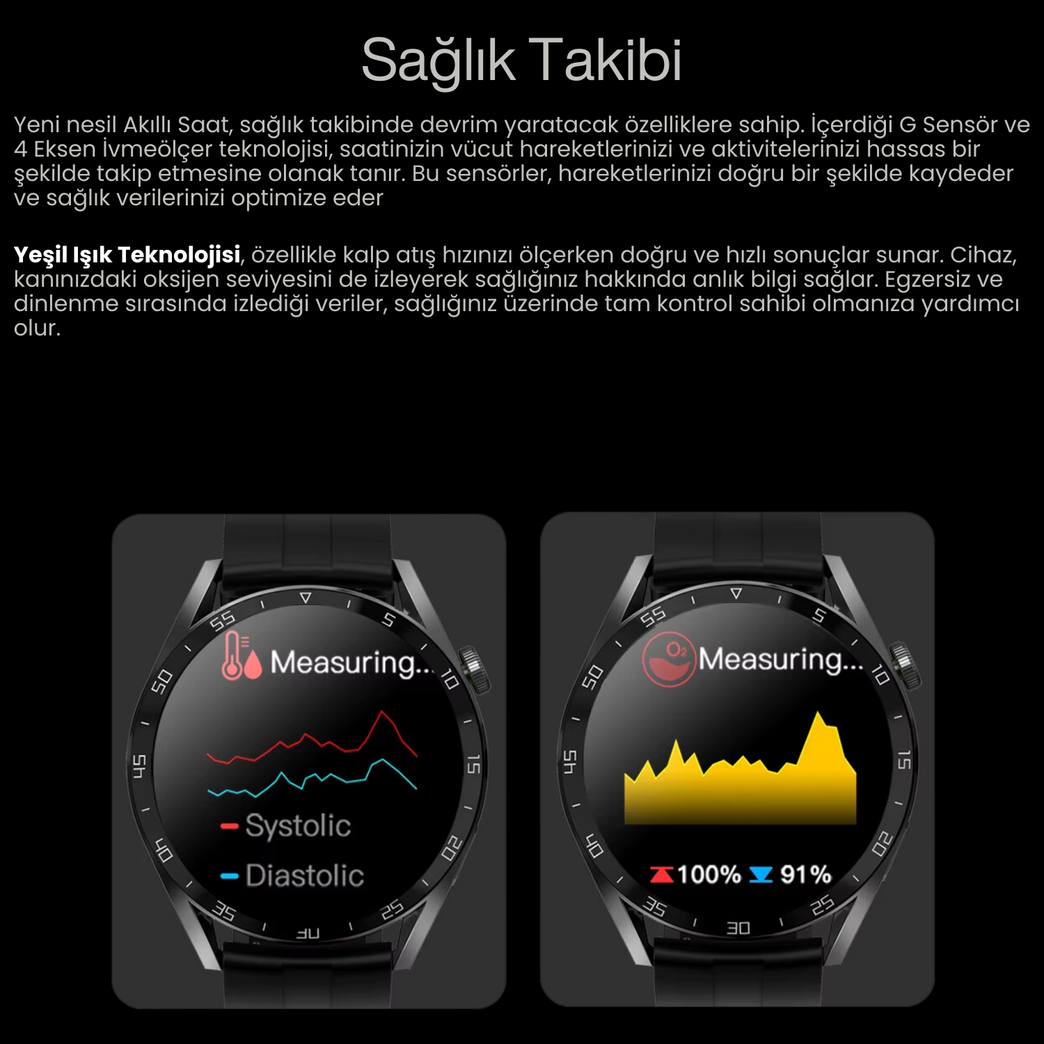 Watch GT3 PRO Siyah Erkek Akıllı Saat - Sesli Görüşme, NFC,GPS, Android & iPhone & Huawei Uyumlu 8,9