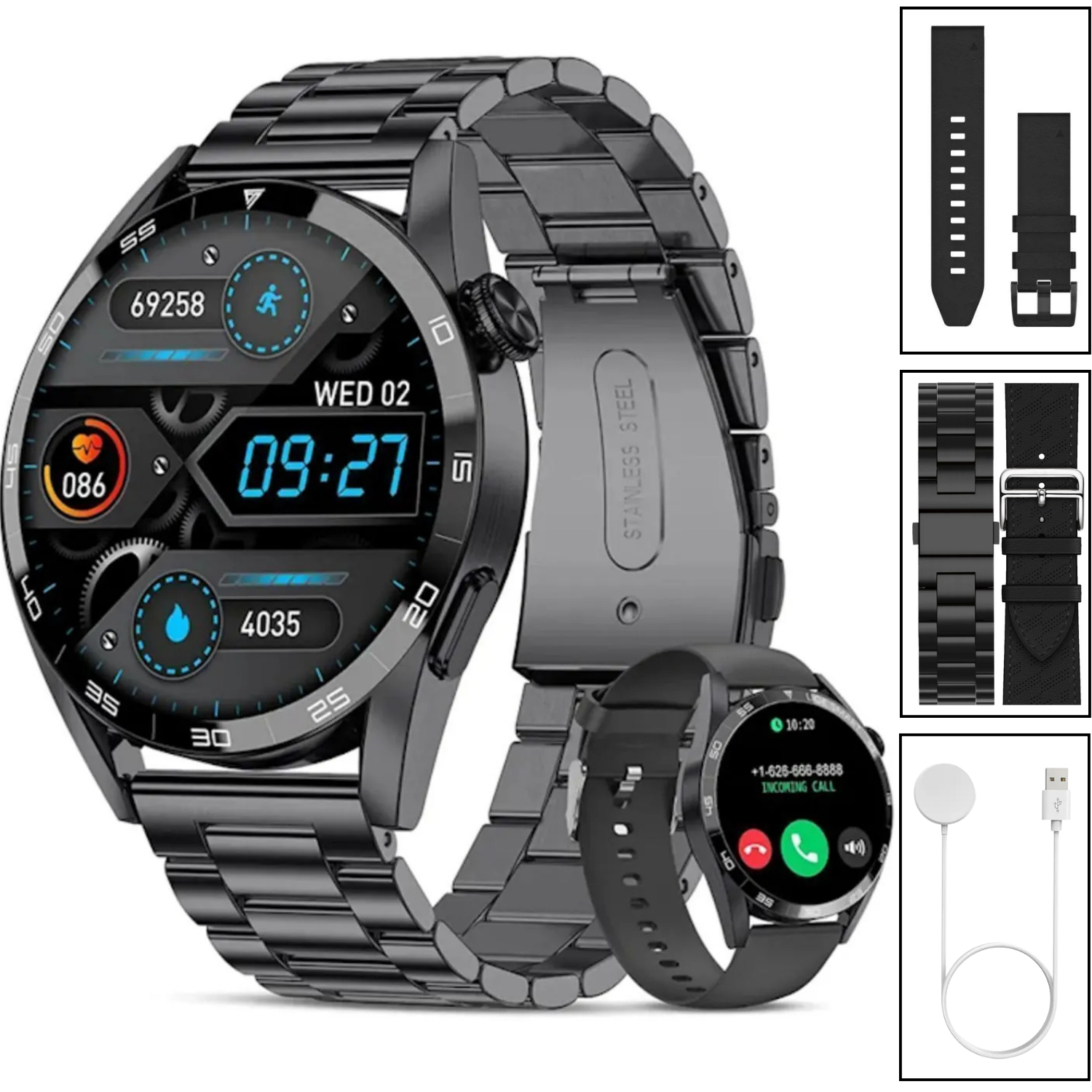 Watch GT3 PRO Erkek Akıllı Saat, Klasik AMOLED Sesli Görüşme,NFC Android iPhone Huawei Uyumlu 8,9,10