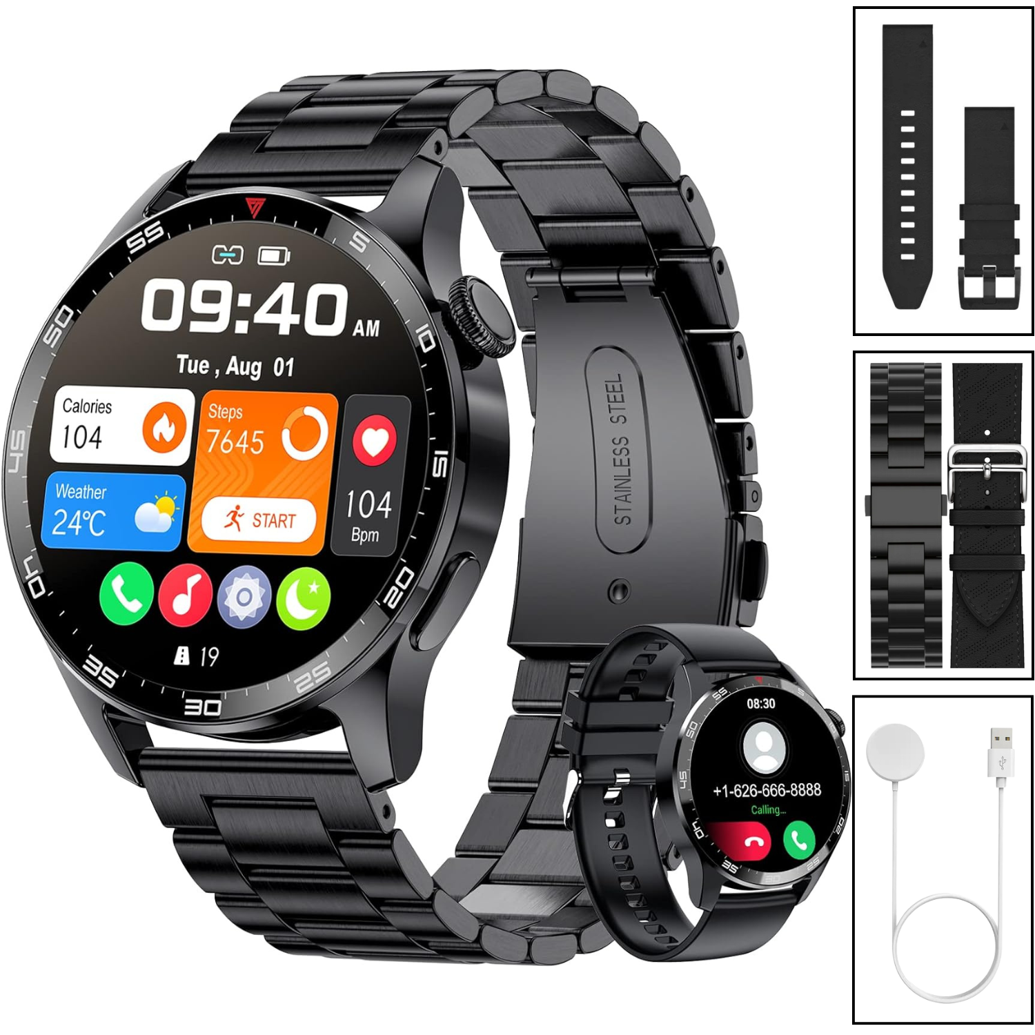 Watch GT3 PRO Erkek Akıllı Saat, Klasik AMOLED Sesli Görüşme,NFC Android iPhone Huawei Uyumlu 8,9,10