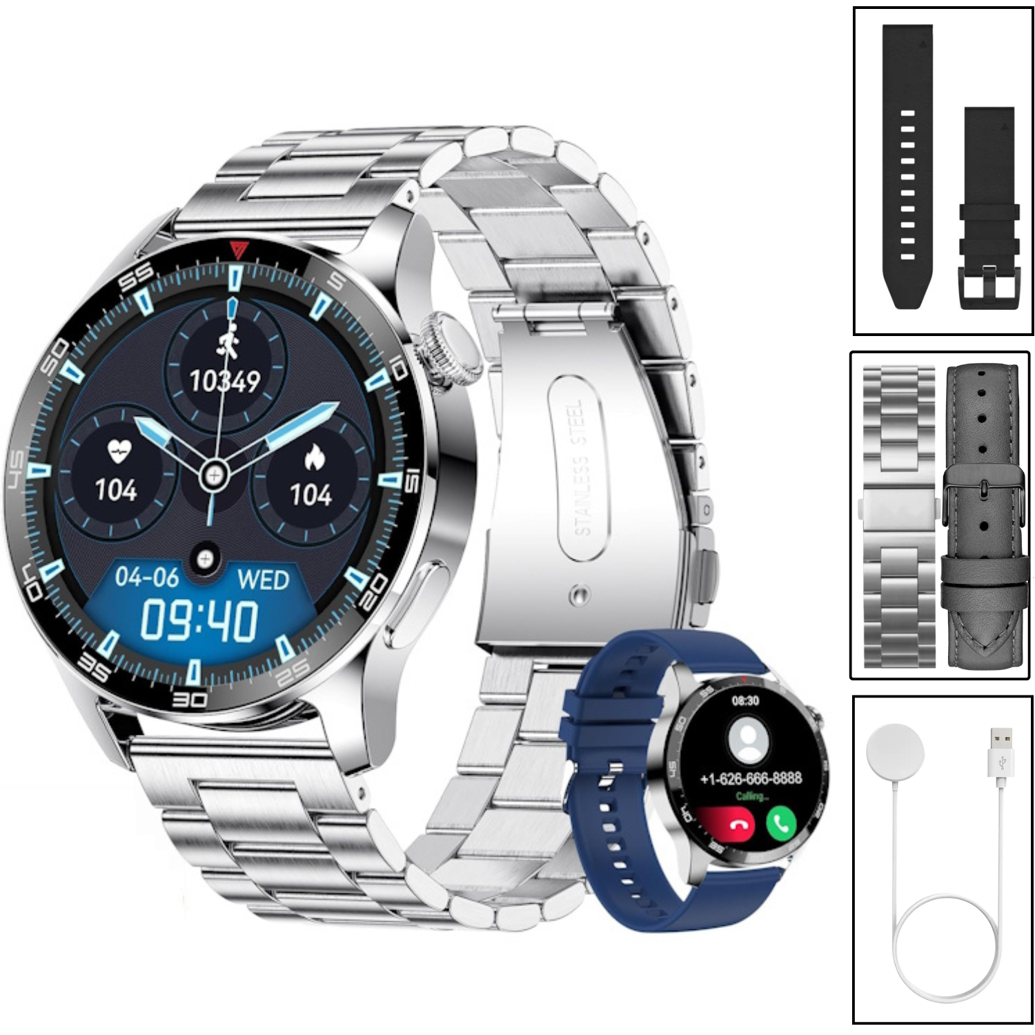 Watch GT3 PRO Erkek Akıllı Saat, Klasik AMOLED Sesli Görüşme,NFC Android iPhone Huawei Uyumlu 8,9,10