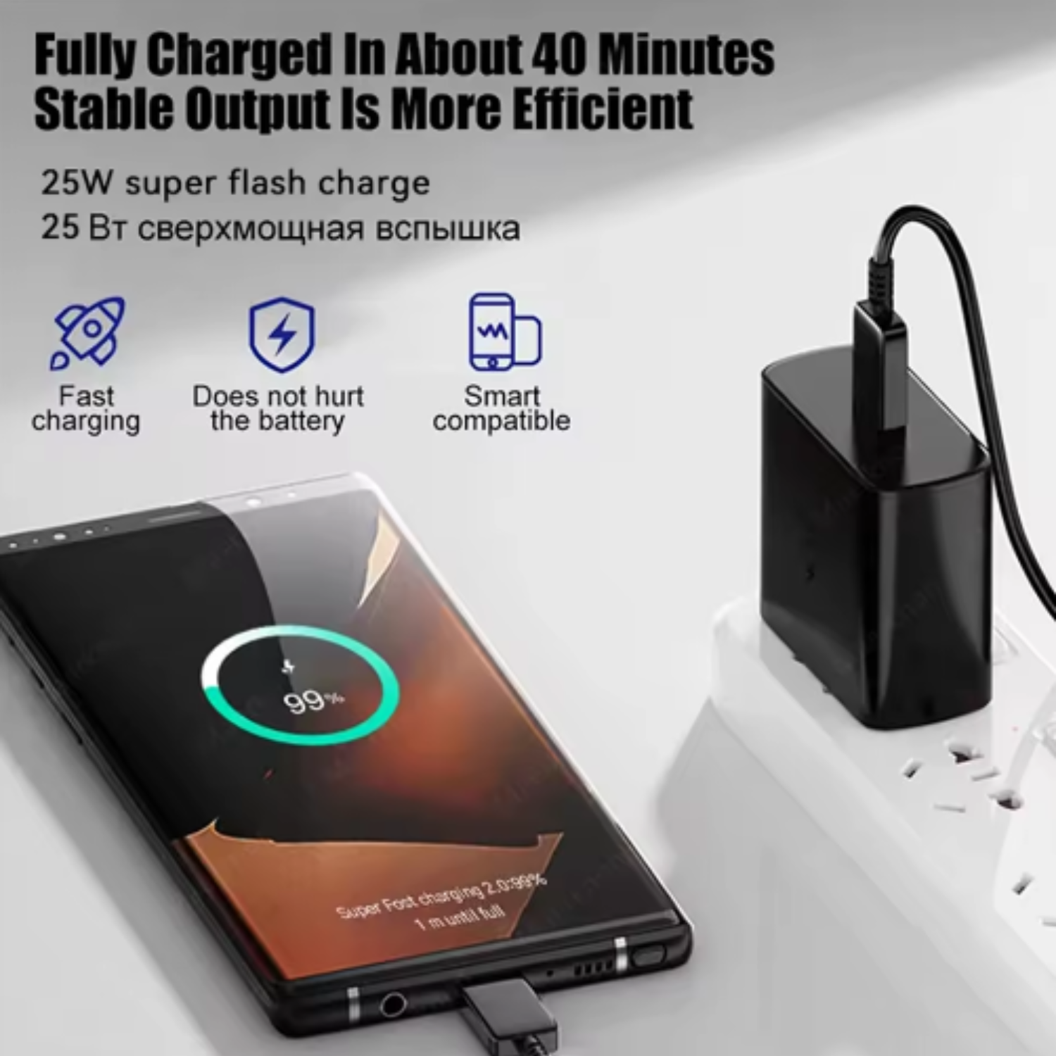 25W PD Hızlı Şarj Cihazı Adaptörü Type-C Adaptör - Samsung Galaxy Uyumlu S 21,22,ULTRA NOTE A Seri