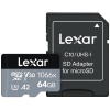 64GB LEXAR NLMS1066064G-BNANG 1066X HIGH-PERFORMANCE MICROSDXC UHS-I HAFIZA KARTI