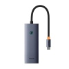 BASEUS ULTRA JOY 5IN1 GRİ TYPE-C HUB B00052809813-00 GİRİŞ:TYPE-C ÇIKIŞ:USB X4, HDMI X1