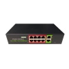 URANIUM POE-8002-96W 8 PORT 10/100 + 2 PORT 10/100 RJ45 UPLINK POE SWITCH (REALTEK CHIPSET)