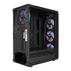 EVEREST FLAT MESH PSU YOK 4X120MM RGB FANLI TEMPERED GLASS GAMING KASA