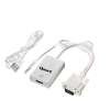 QPORT Q-VH VGA TO HDMI ÇEVİRİCİ + SES KABLOSU (VGA+HDMI)