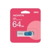 Adata C008-64GB 64GB USB2.0 Classic (White + Blue) Flash Bellek