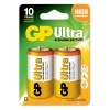 GP LR20 Büyük Boy Ultra Alkalin Pil 2li Paket GP13AU-U2 D Boy