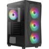 Aerocool AE-FLC-600W 4x120mm FRGB USB 3.0 Micro ATX-Mini ITX Siyah Kasa