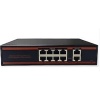 Nova ND1P802LG 8 Port Poe+ 10-100 Mbps 2 Port 10-100-1000 Mbps Uplink Switch 150W