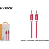 Hytech HY-X70 1m Kırmızı 3.5mm Stereo Ses Kablosu