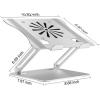 Daytona  Dyt-804 Silver Alüminyum Usb Fanlı Ayarlanabilir Tablet Stand