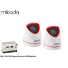 Mikado MD-158 2.0 Beyaz- Kırmızı Usb Speaker