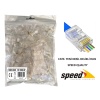 Speed SP-U100 D CAT6 100 Adet Rj45 Konnektör Delikli Yeni Nesil