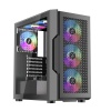 1ST PLAYER TRILOBITE T7 SİYAH 750W 80+ ARGB 4X12CM FAN TEMPERLİ CAM MESH USB 3.0 ATX KASA