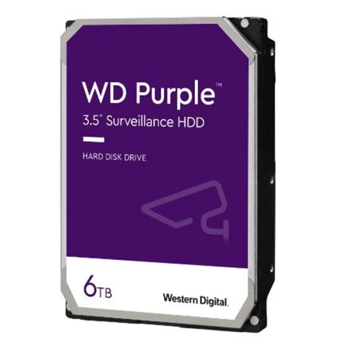 6 TB WD 3.5 PURPLE SATA3 5400RPM 256MB 7/24 GUVENLIK WD64PURZ (3 YIL RESMI DIST GARANTILI)