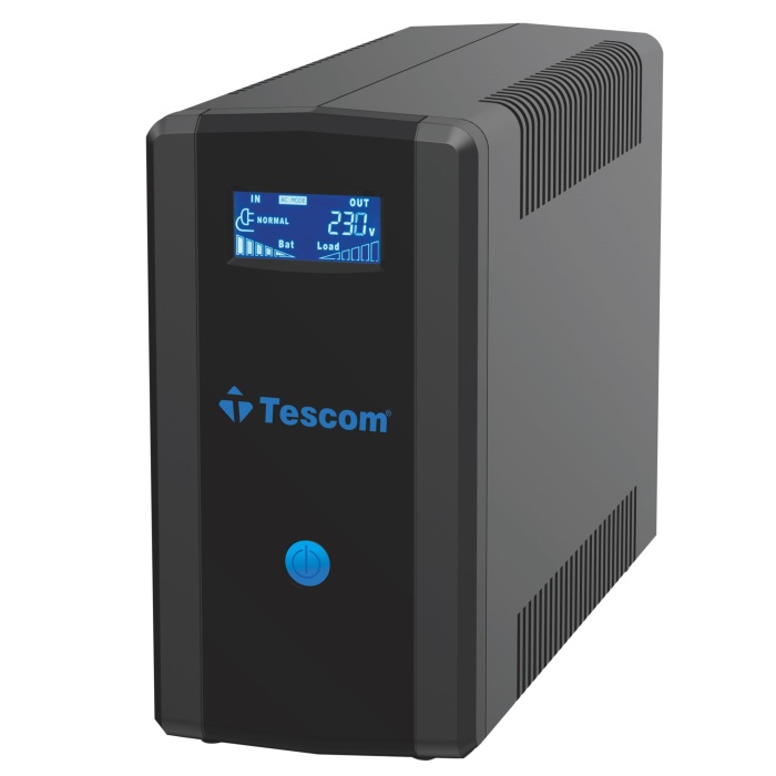 TESCOM LEO+ 1200VA 1F/1F (2X7AH) 5/10DK LCD LINE INTERAKTIF UPS