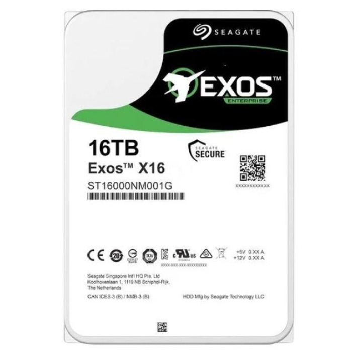 16 TB SEAGATE 3.5 EXOS SATA X18 512E 7200RPM 256MB ST16000NM001J (RESMI DIST GARANTILI)