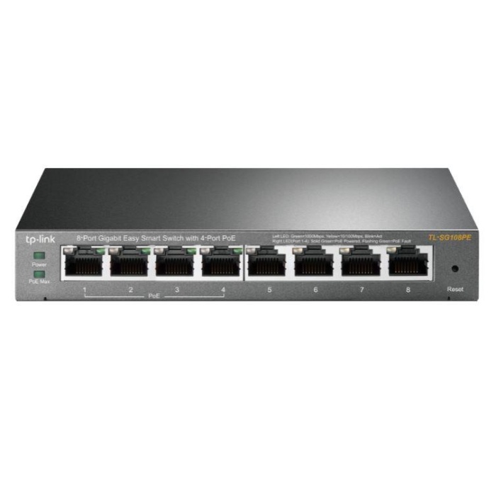 TP-LINK TL-SG108PE 8 PORT GIGABIT 4 POE SWITCH