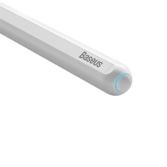 BASEUS SMOOTH SXBC020002 WIRELESS CHARGING CAPACITIVE STYLUS PEN AKTIF VERSIYON IPAD KALEMİ BEYAZ