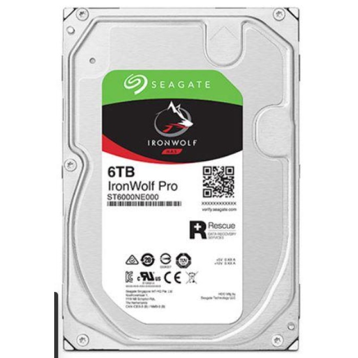 6 TB SEAGATE 3.5 IRONWOLF PRO SATA3 7200RPM 256MB ST6000NE000 (RESMI DIST GARANTILI)