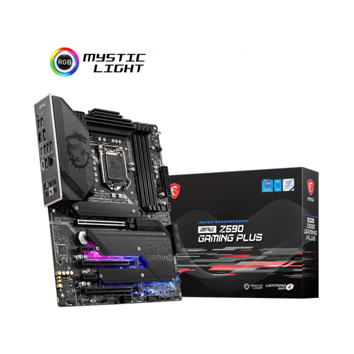 MSI MPG Z590 GAMING PLUS DDR4 5333MHZ 1XHDMI 1XDP 3XM.2 USB 3.2 ATX 1200P (10. VE 11.NESİL İŞLEMCİ UYUMLU)