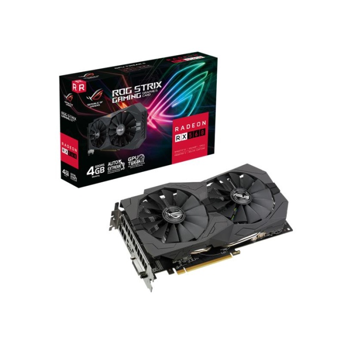 ASUS RADEON ROG-STRIX-RX560-4G-V2-GAMING 4GB GDDR5 128BIT 1XHDMI 1XDVI EKRAN KARTI