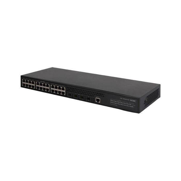 H3C S5024PV3-EI 24 PORT GIGABIT + 4X1GB SFP UPLINK YÖNETİLEBİLİR L2 RACKMOUNT SWITCH(9801A1QT)