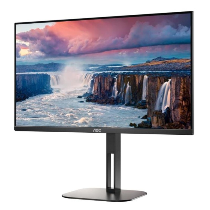 27 AOC 27V5C/BK IPS 1MS 75MHZ 1XHDMI 1XDP USB TYPE-C FHD 1920X1080 HOPARLÖR FREESYNC FLICKER-FREE PIVOT VESA SİYAH