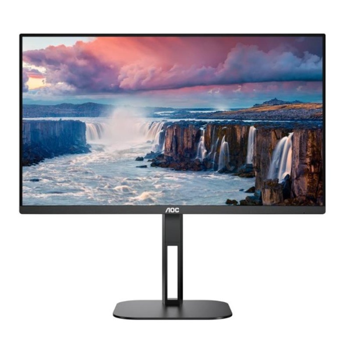 23.8 AOC 24V5C/BK IPS 4MS 75MHZ 1XHDMI 1XDP USB TYPE-C FHD 1920X1080 HOPARLÖR FREESYNC FLICKER-FREE PIVOT VESA SİYAH