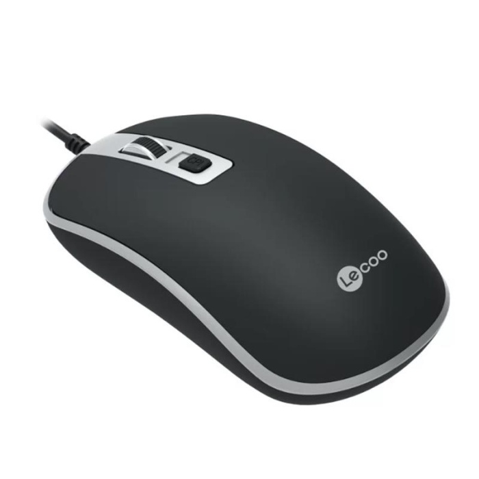 LENOVO LECOO USB OPTİK KABLOLU MOUSE SİYAH MS104