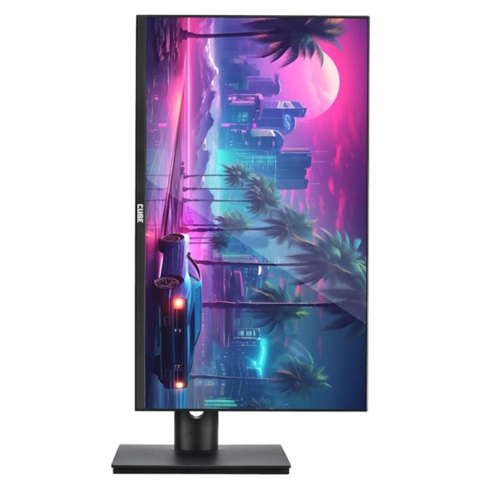 27 CUBE PA-27V165F VA 1MS 165HZ 2XHDMI 2XDP 2K QHD 2560X1440 FREESYNC YUKSEKLIK AYARI VESA PIVOT RGB SIY