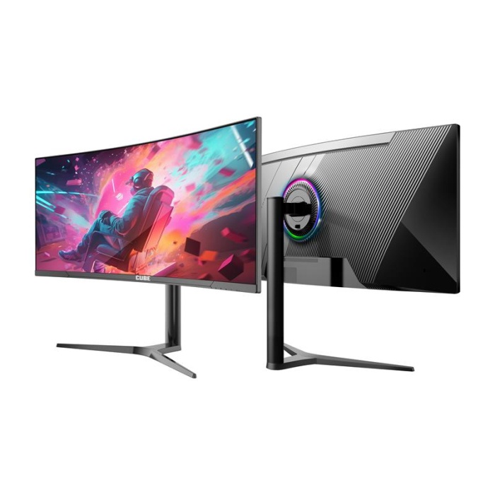 34 CUBE PA-34V165C VA 1MS 165HZ HDMI DP TYPE-C USB 2K WQHD 3440X1440 CURVED YUKSEKLIK AYARI VESA RGB FRE