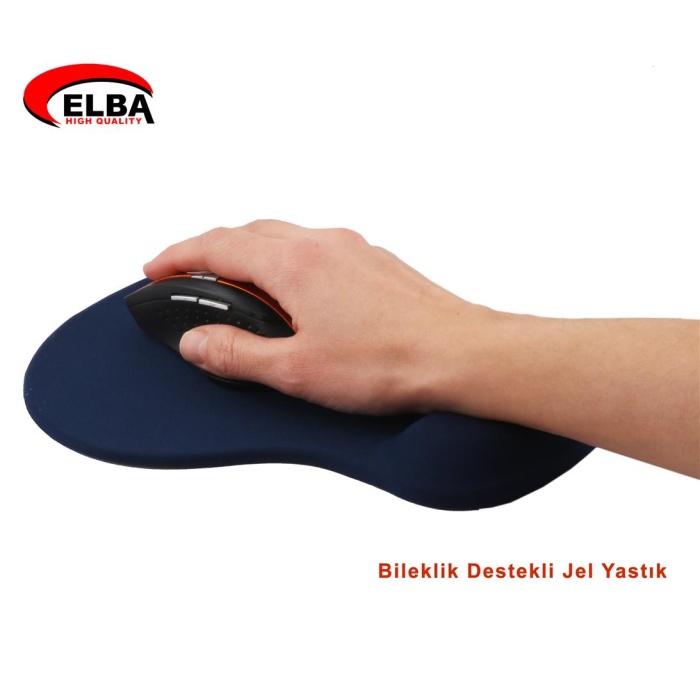 Elba K06152 Bileklikli Jel Mouse Pad Mavi