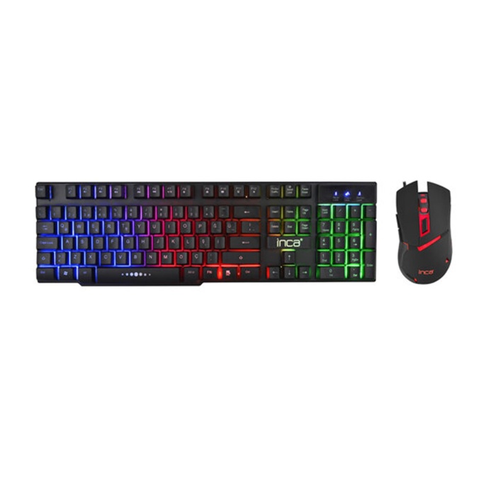 Inca IKG-448 Raınbow Efect Mekanik Hisli Gaming Klavye+Mouse Set