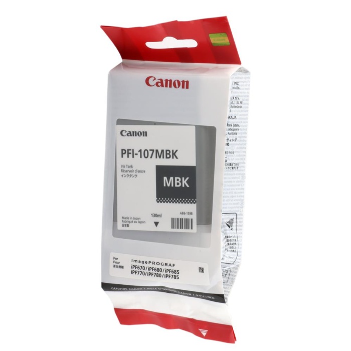 Canon PFI-107MBK Matte Black Mat Siyah Plotter Kartuş IPF770-775