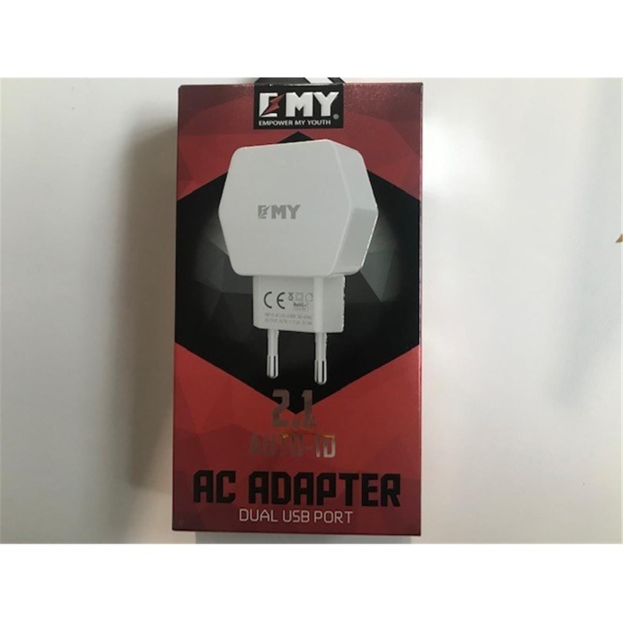 Emy My-261 2.1Mah  2Usb Ev Şarj Kafa