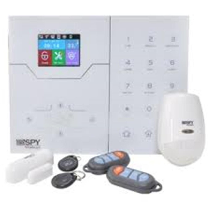 Spy SP-201IP DAHİLİ TCP-IP DESTEKLİ KABLOSUZ ALARM SETİ (1PIR,1MC,2KMD.)