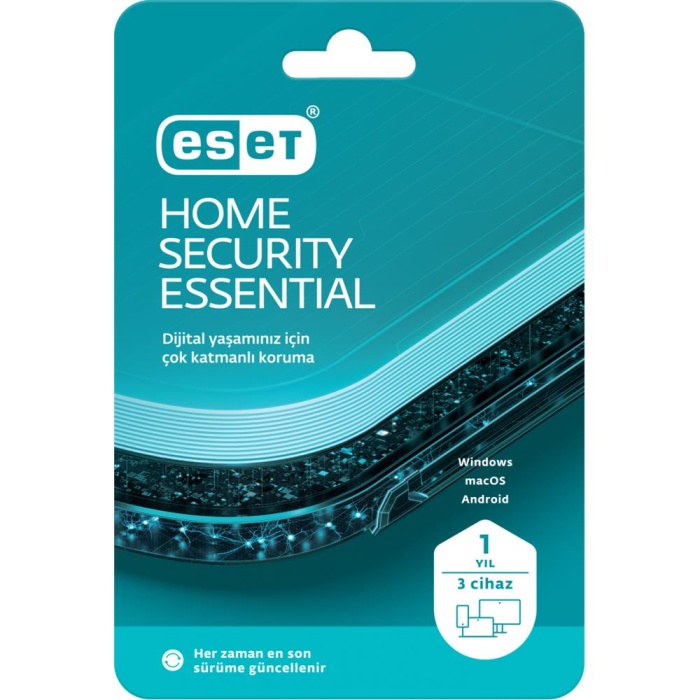 Eset Home Securıty Premıum 3 Kullanıcı 1 Yıl Box Kutu