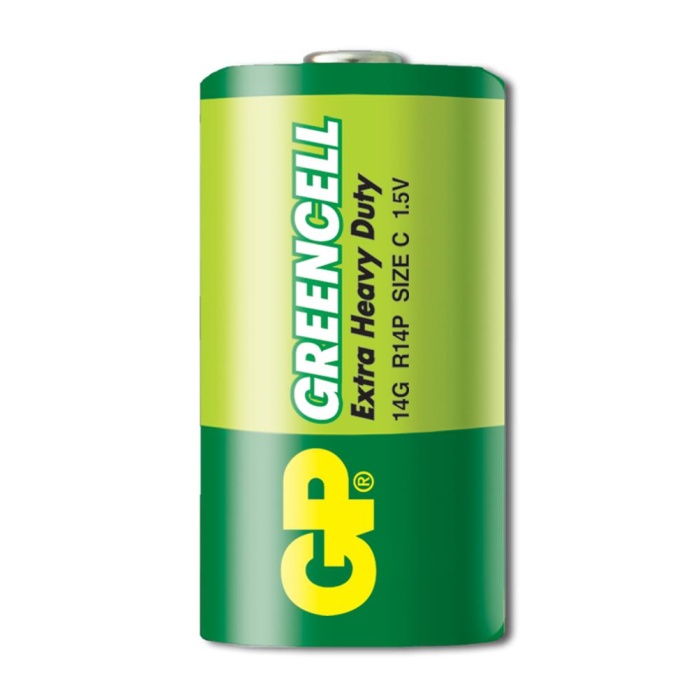 GP Greencel R14 Orta Boy Çinko Pil 24lü Paket GP14G-2S2